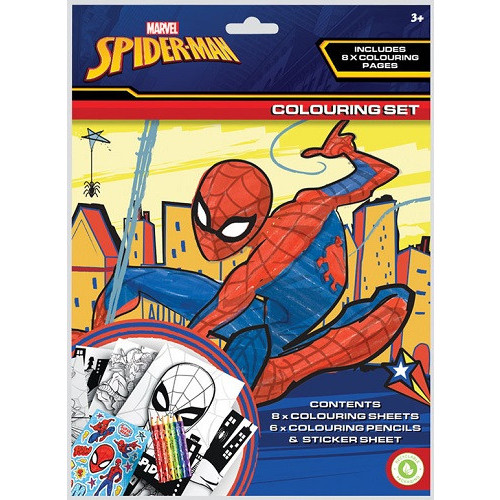 Kardwell Hobbs - Spider-Man Colouring Set - Pack 12